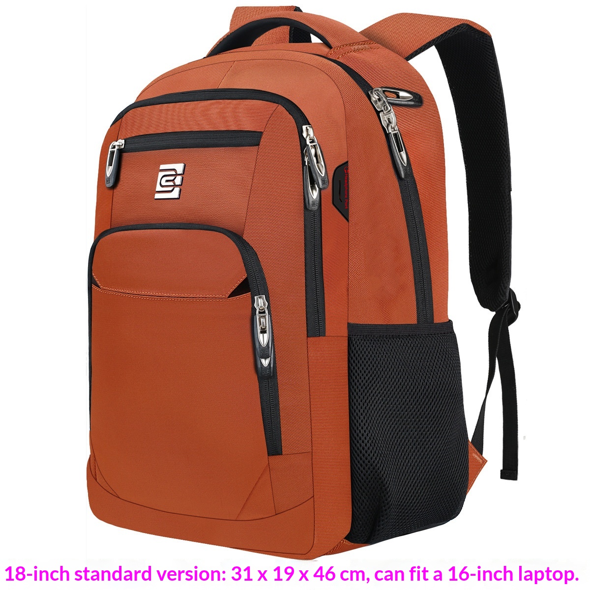 BC Men's Business Backpack Oxford Cloth Waterproof 16 Inch Large Capacity Multifunctional…