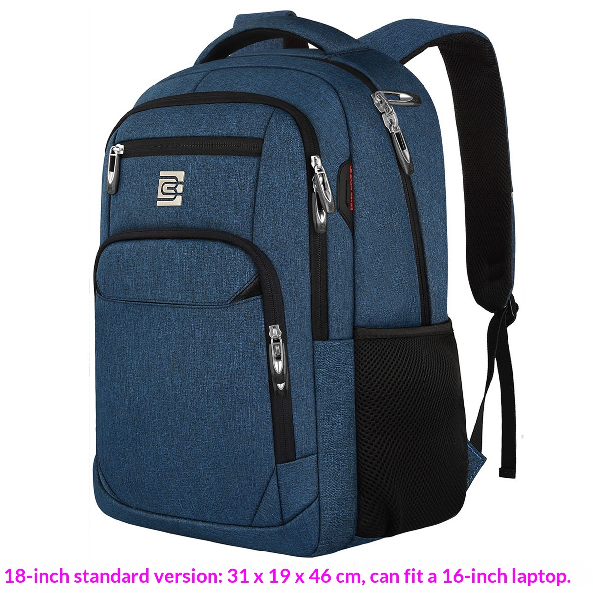BC Men's Business Backpack Oxford Cloth Waterproof 16 Inch Large Capacity Multifunctional…