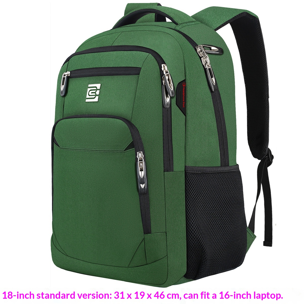 BC Men's Business Backpack Oxford Cloth Waterproof 16 Inch Large Capacity Multifunctional…
