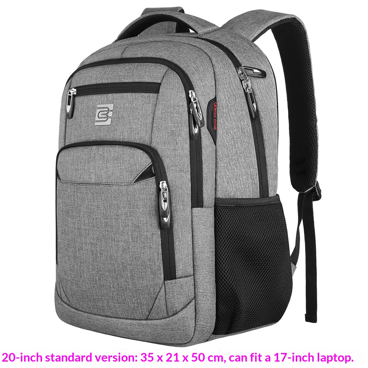 BC Men's Business Backpack Oxford Cloth Waterproof 16 Inch Large Capacity Multifunctional…