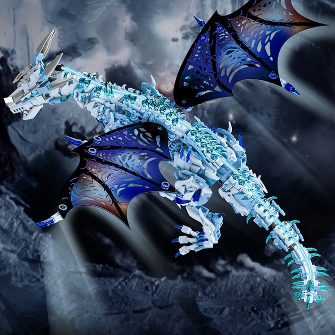 Frost Dragon Children's Educational Small-Particle Building Block Toy