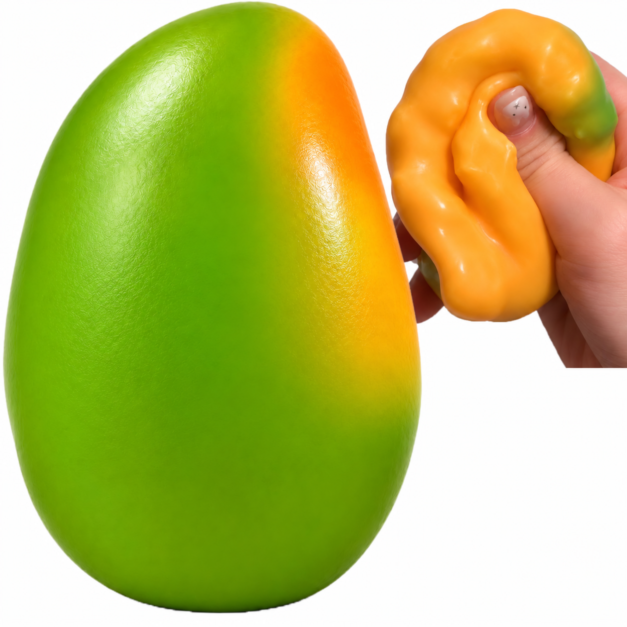 1-Pack Crunchy Mango Squishy ASMR Squeeze Stress Relief Fidget For Adults Crunchy ASMR…