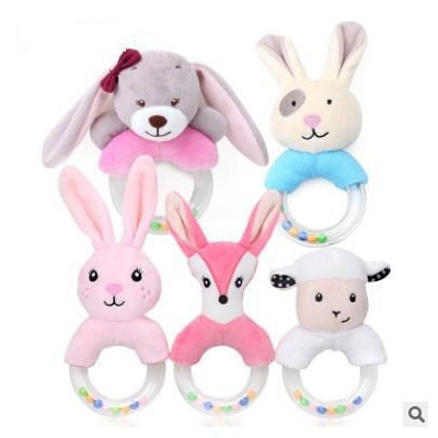 Cute And Creative Cartoon Rabbit Fox And Sheep Hand-cranked Ring