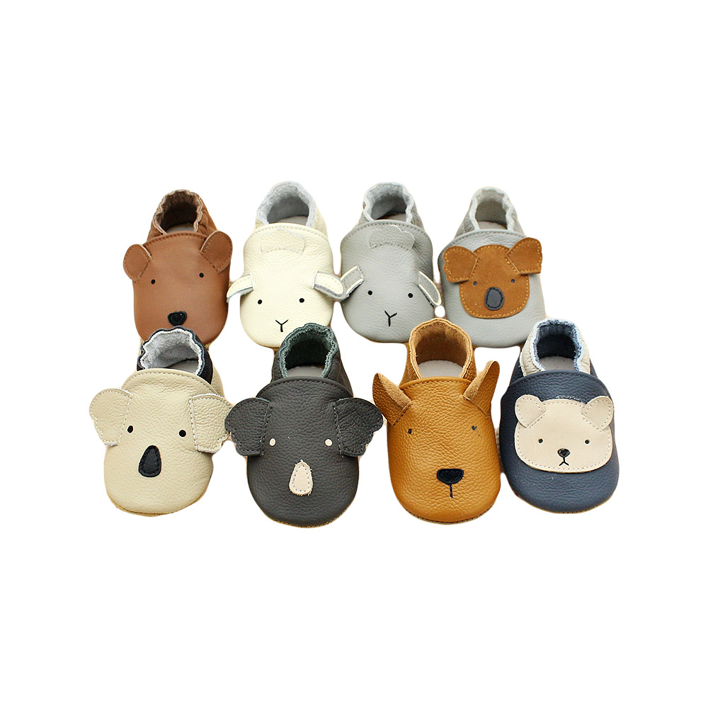 Premium Full-grain Leather Toddler Walking Shoes