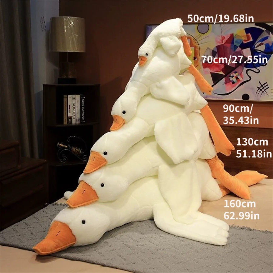 Goose Plush Stuffed Animal Cute Duck Plush Toy, Goose Plush Soft Swan Hugging Pillow Room Decor Birthday Gift photo 6