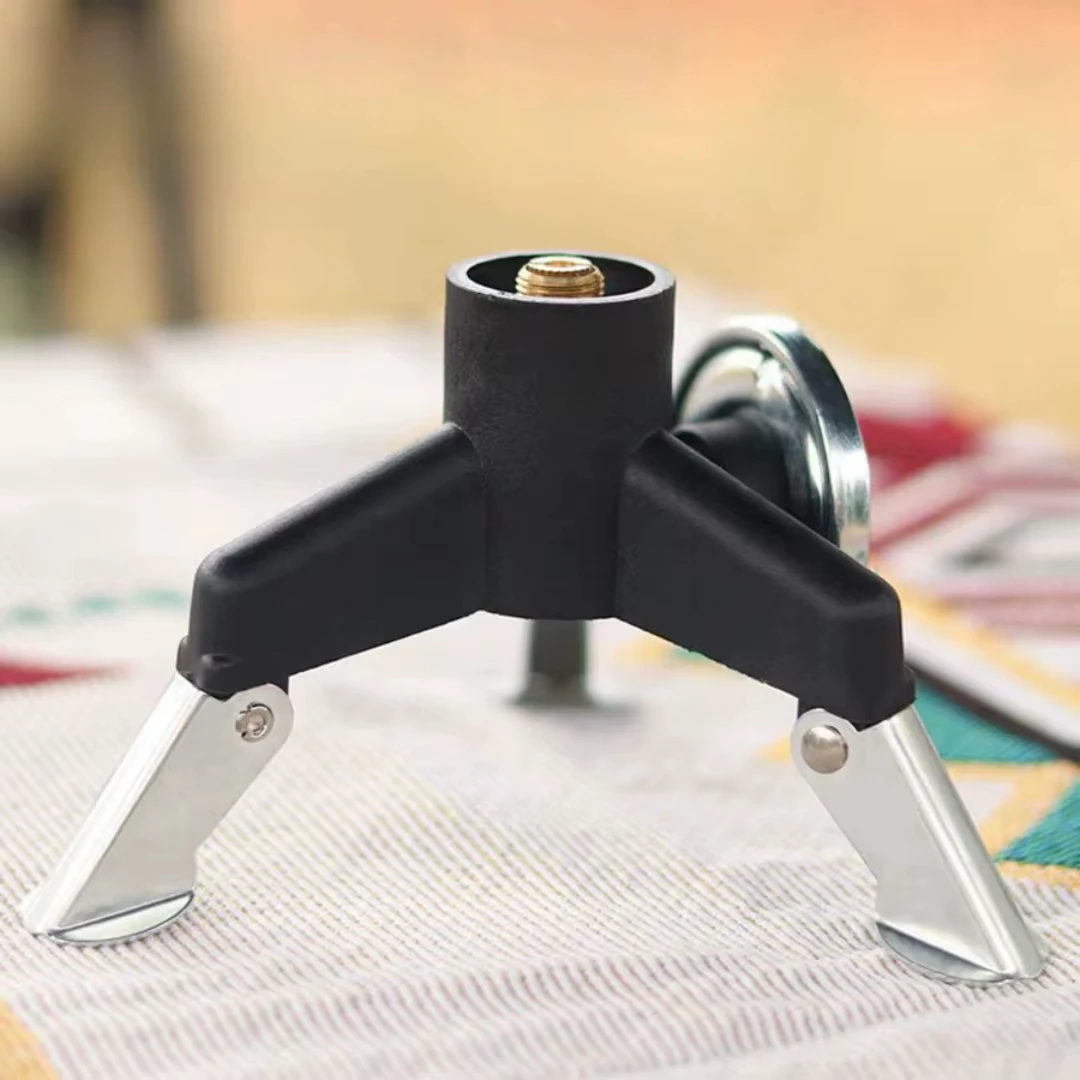 Camping Gas Stove Adapter Connector Portable Folding Tank Tripod Stand Stainless Steel Outdoor Hiking Backpacking Cooking Gear photo 1