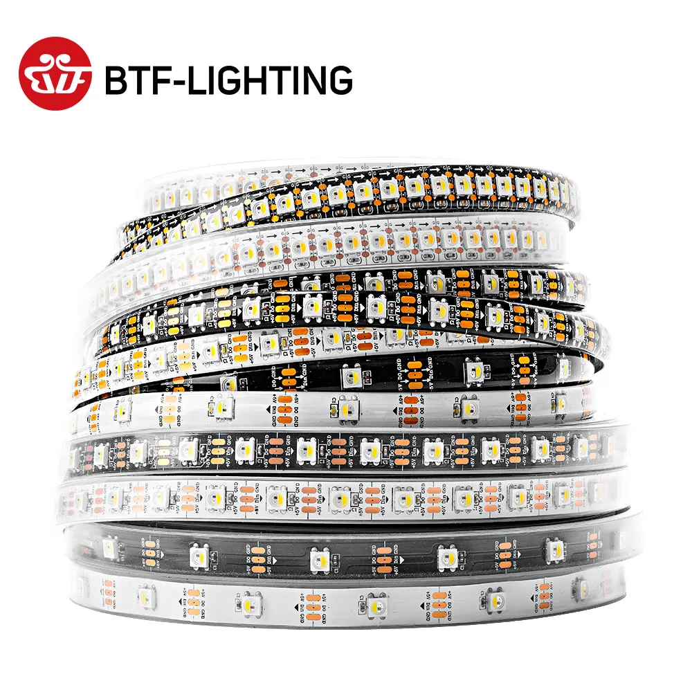 5V SK6812 RGBW Led Strip Light 4 in 1 Similar WS2812B 1m 4m 5m 30 60 144 LEDs Individual Addressable RGBWW Led Lights IP30 65 67 photo 1