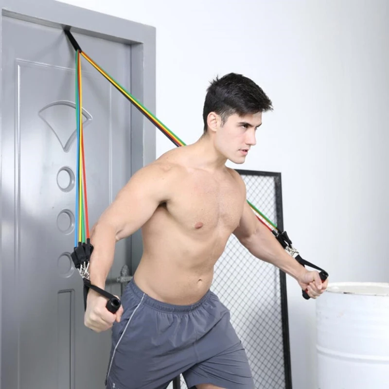 Home Fitness Resistance Bands Over Door Anchor Elastic Bands Accessories photo 2