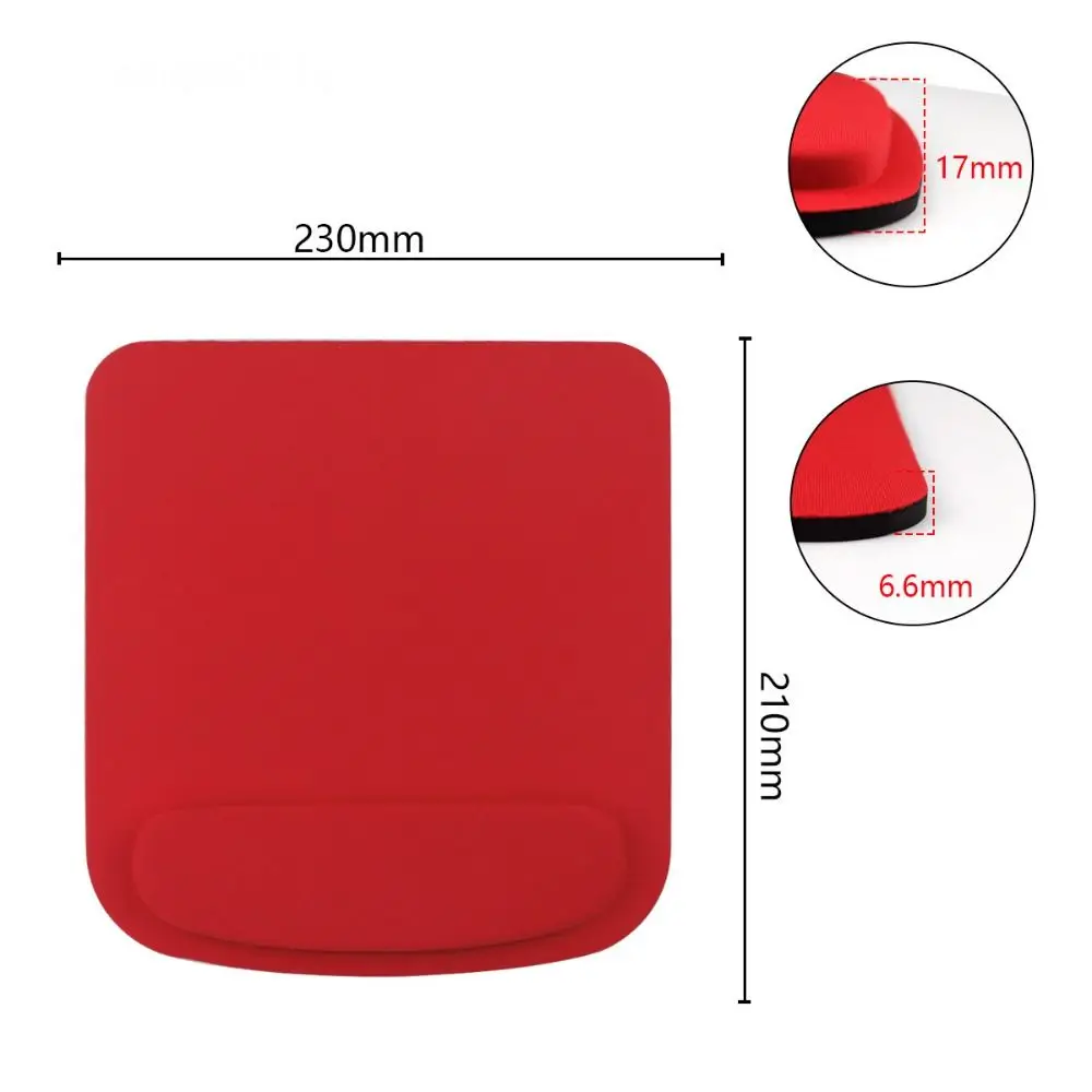 Simple EVA Wrist Rest Mouse Pad Solid Color Office Accessories Ergonomic Mouse Mat Thick Sponge Desk Mouse Pad photo 6