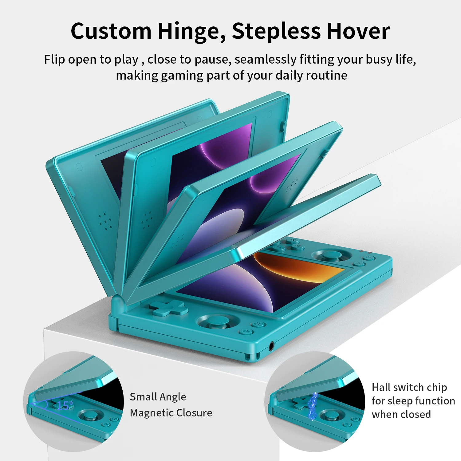 Anbernic RG DS Foldable Handheld Game Console RK3568 RGDS Android 14 System Dual 4 Inch OCA Full Touch Screen 4000mAh 3+ 32gb photo 3