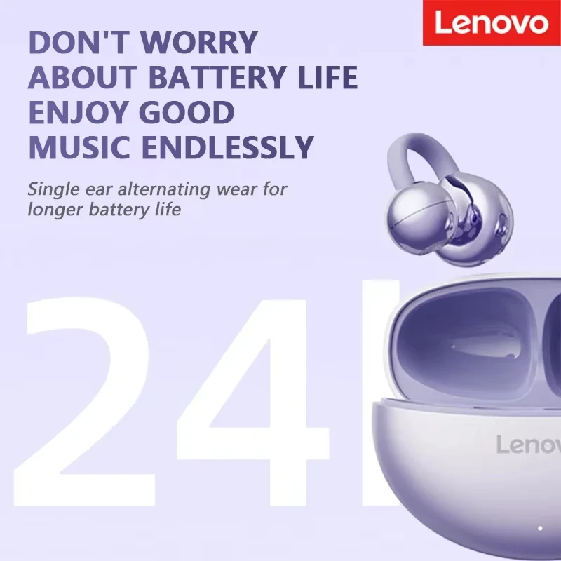 Lenovo TA410 Bluetooth Earbuds Wireless Headphones Ear Clip TWS Earphones Noise Cancelling Sports Gaming Headset for Android iOS photo 5