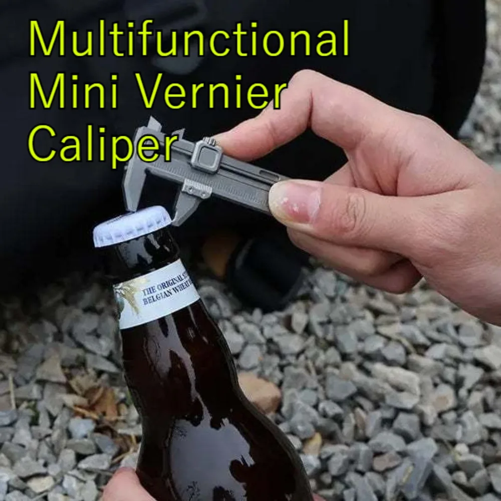 Mini Multitool Keychain Vernier Caliper With Bottle Opener Window Breaker Portable Outdoor EDC Measuring Gadget photo 3