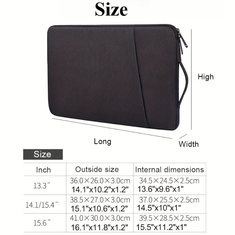 Laptop Sleeve Case With Handle 13.3/15.6 Inch Laptop Bag Cases Laptop Accessories photo 6
