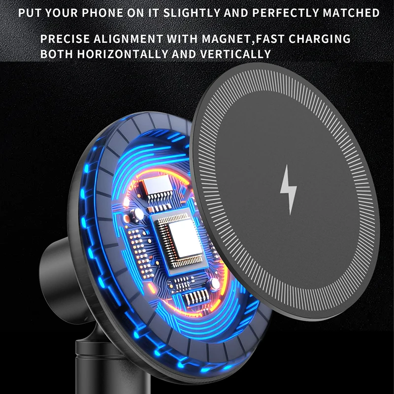 2025 New Arrival Gadgets Item Qi2 Strong Magnetic Wireless Chargers for iPhone Samsung Fast Charger Phone Holder photo 6