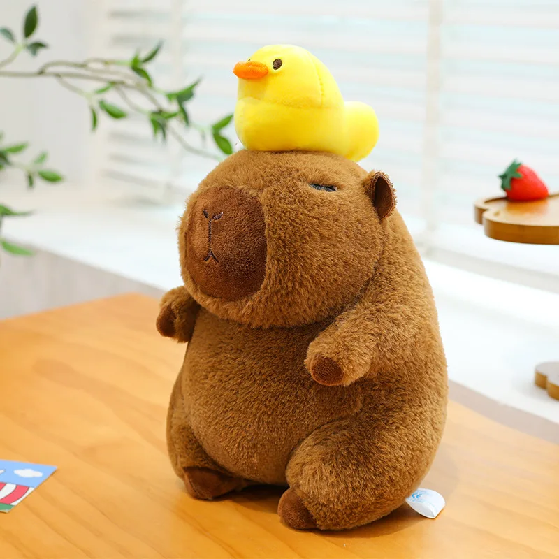 Cartoon Cute Capybara 23cm Plush Toy Stuffed Animals Capibara Soft Doll Kids Toys Birthday Christmas Gift for Kids Boys Girls photo 1