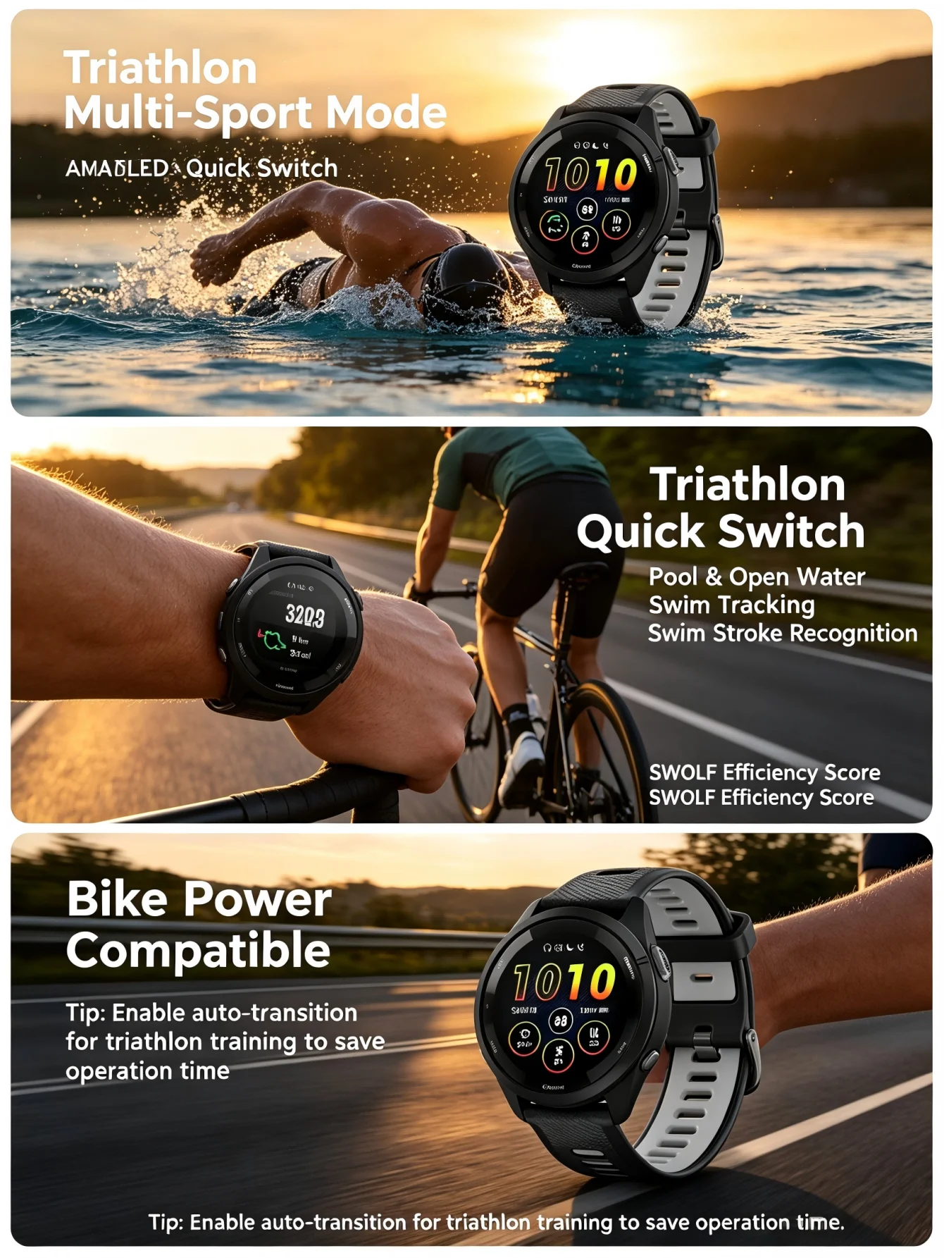 Garmin Forerunner 265 Outdoor GPS Smartwatch, Multi-Band Navigation with Topo Map, Altimeter Compass, 24/7 Health Tracking SpO2 Sleep Monitor, Cycling Running Hiking Triathlon photo 3