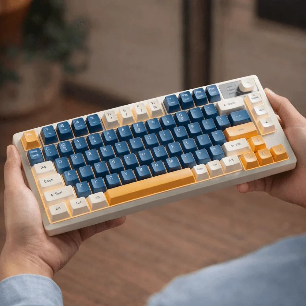 Wired Connection Gaming Mechanical Keyboard 75 Layout Compact Layout Mechanical Feel Keyboard Ultra-Quiet photo 1