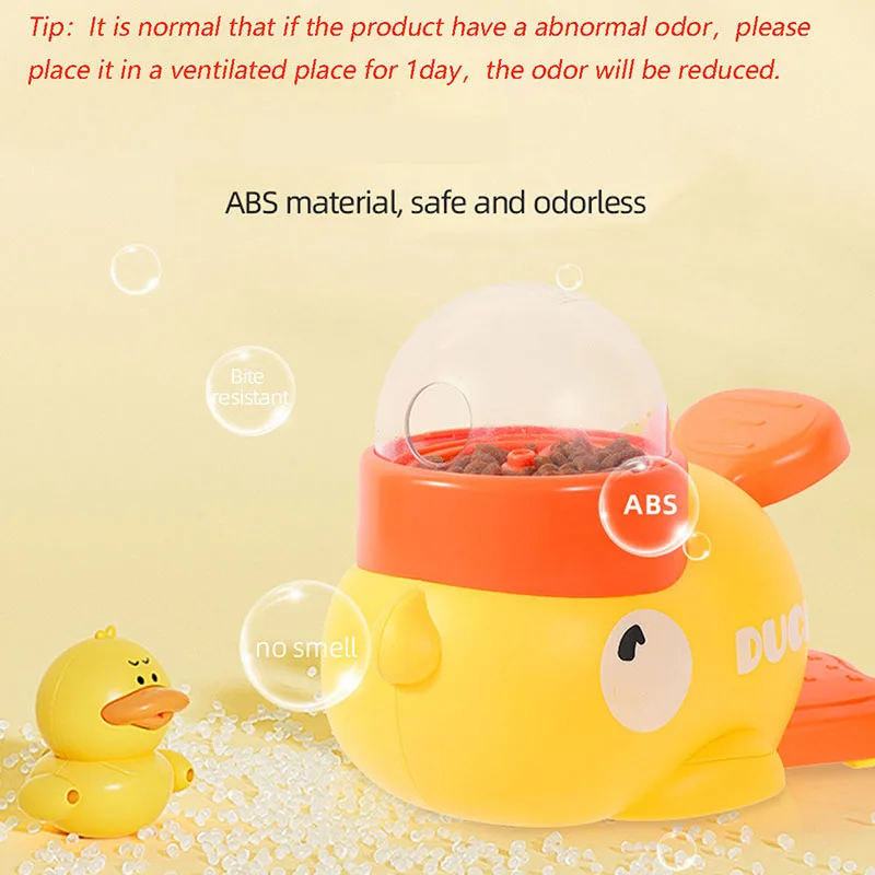 Dog, cat, pet feeder, little yellow duck, interactive puzzle dog feeding machine, puppy, missing food toy, anti-slip bottom photo 5