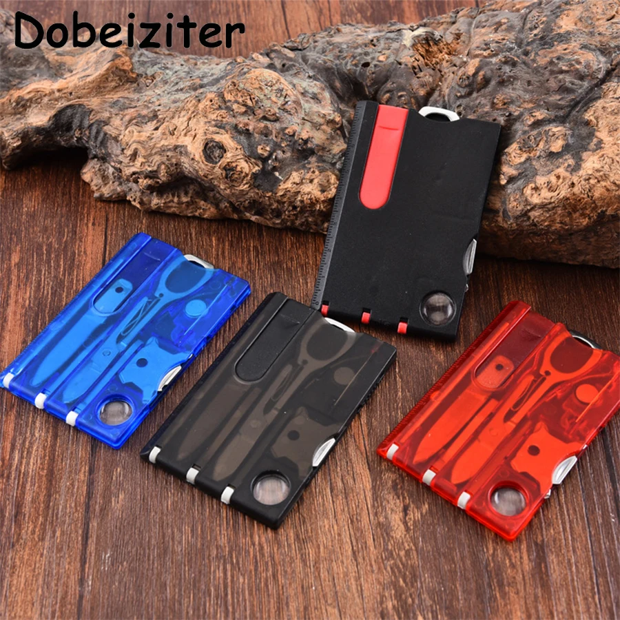 Ultra Thin Pocket Multi Tool 12 In 1 Credit Card Size Outdoor Camping Hiking Survival Gear EDC Equipment Gift photo 2
