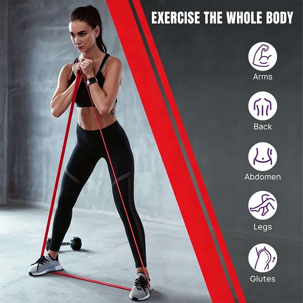 10Pcs Resistance Bands Set Pull Straps Assistive Pull-Up Bands Exercise Straps Leg Exercise Bands for Gym Fitness Home Workout photo 3