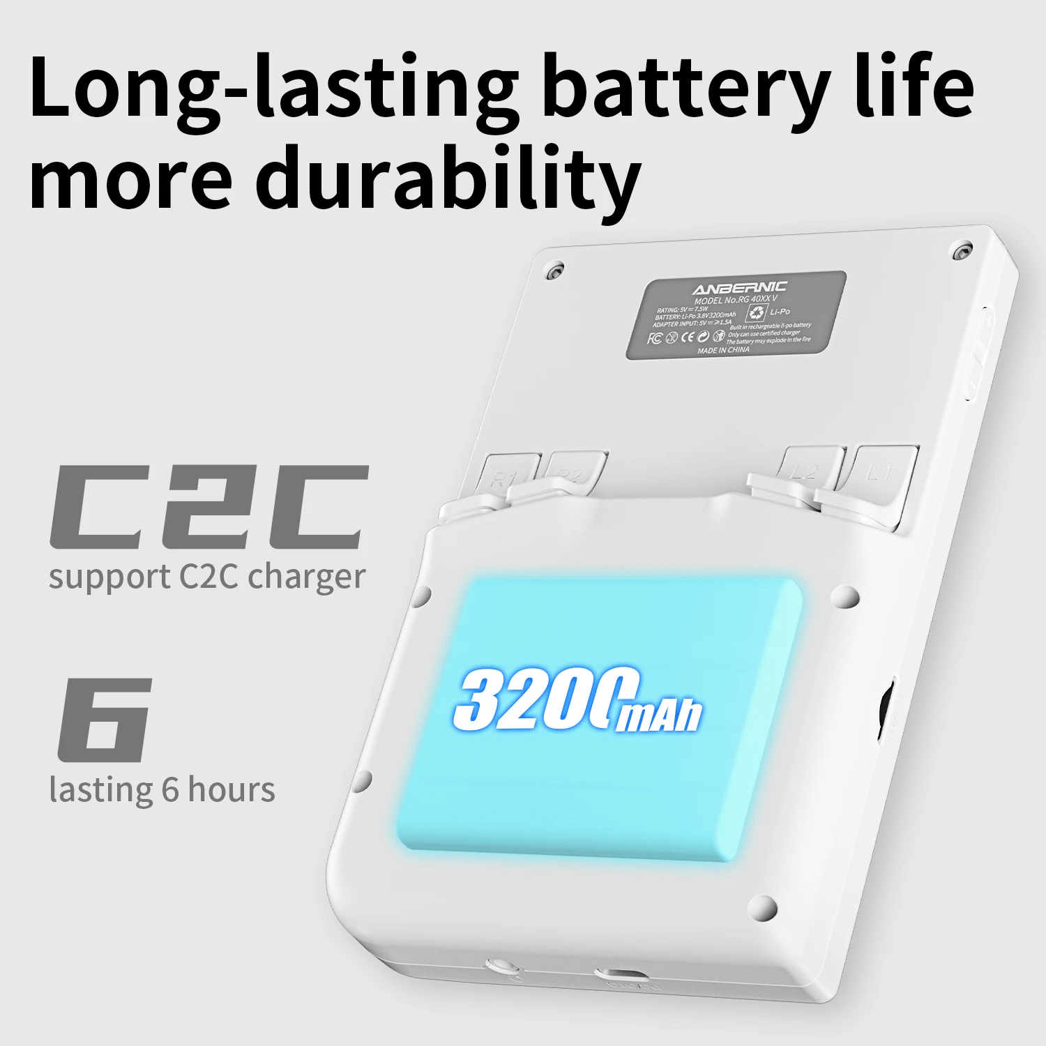 ANBERNIC RG40XX V Retro Handheld Game Console 4'' IPS Screen 64GB Preloaded Games 4753+ Linux System 5G WiFi HDMI Bluetooth 4.2 RGB Lighting Portable Gaming photo 4