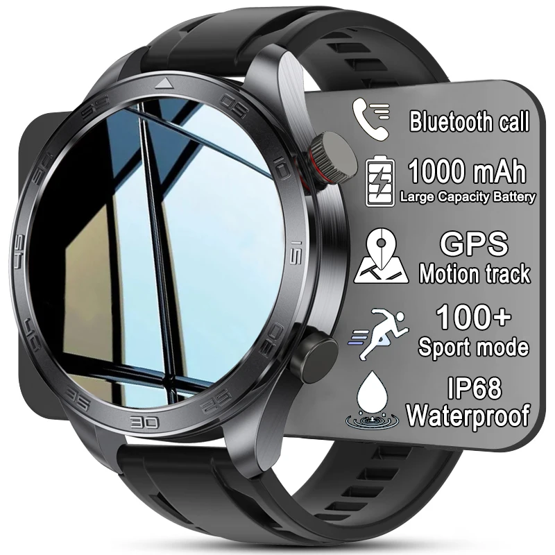 New GPS Track Smart Watch Men AMOLED Screen Outdoor Sports Fitness Heart Rate Compass IP68 Waterproof Bluetooth Call Smart Watch photo 1