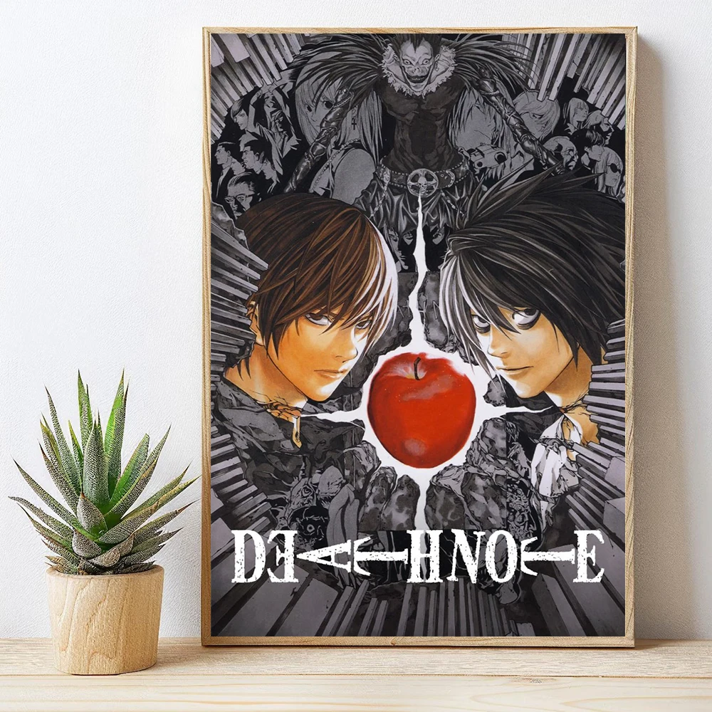Japaese Anime DEATH NOTE Poster For Living Room Bedroom Home Decor Yagami Raito Canvas Painting Classic Japan Comics Wall Art photo 5