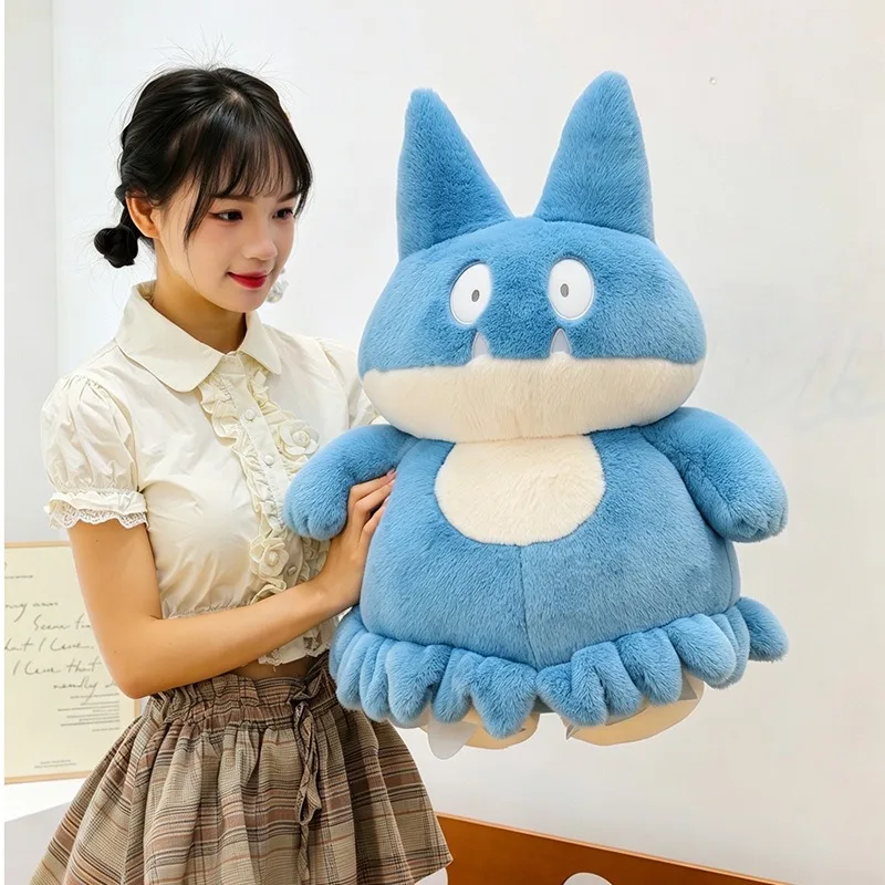 35cm Kawaii Snorlax Plush Toy Soft Pokemon Blue Munchlax Stuffed Animal Cute Plush Pillow for Home Decor Kids Gift photo 2