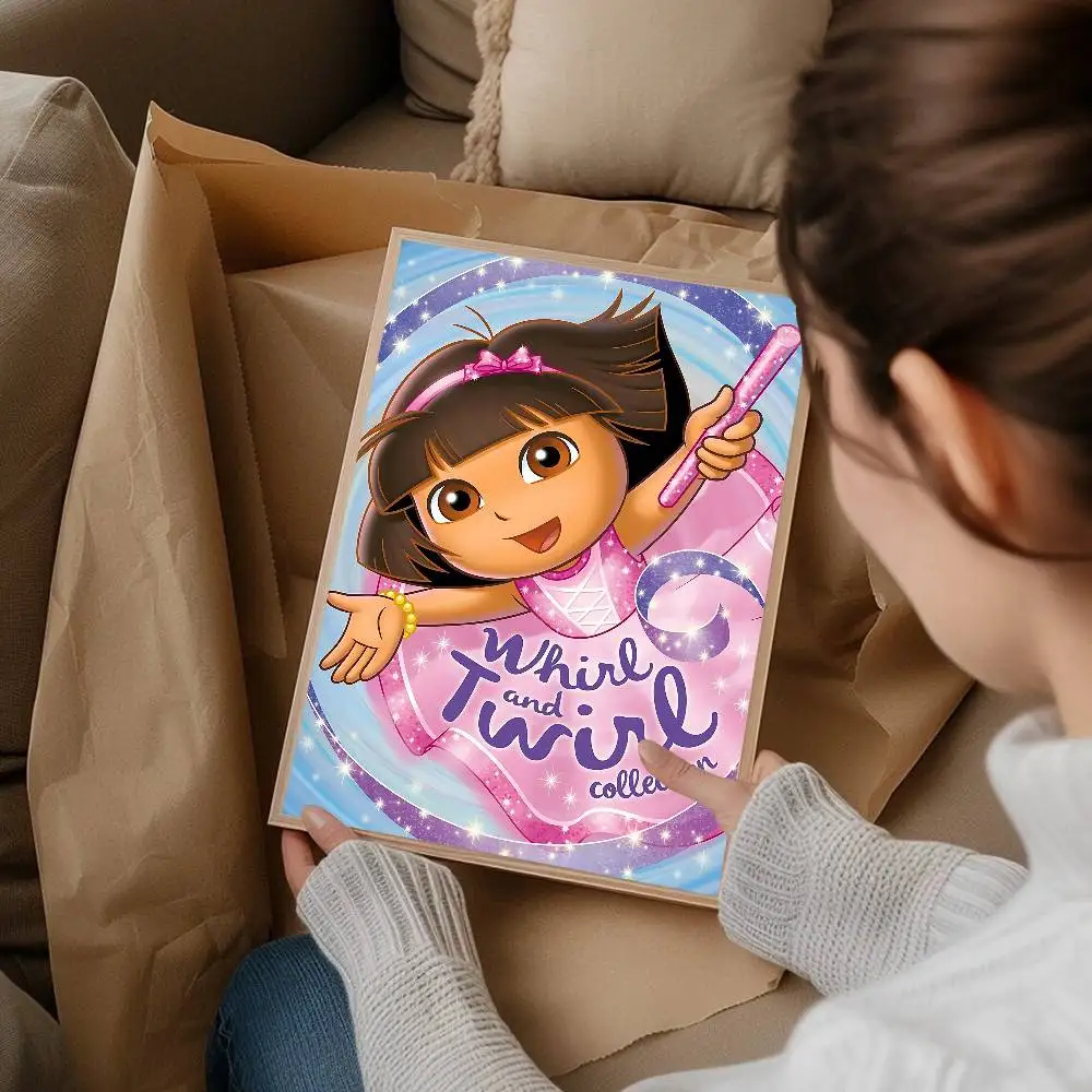 D-Dora Classic Anime Explorer Good Quality Prints and Posters Waterproof Paper Sticker Coffee House Bar Posters Wall Stickers photo 4