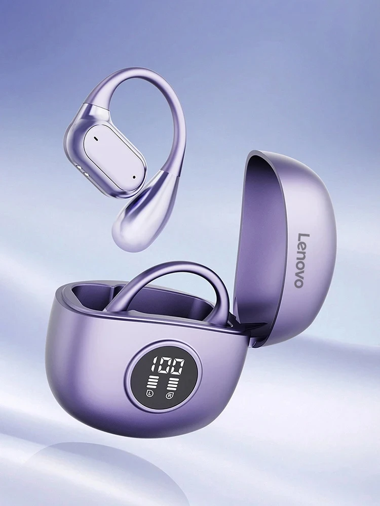 Original Lenovo Q17 Pro Clip-On-Ear Wireless Bluetooth Earphone With LED Noise Cancelling TWS Sport Earbuds Gaming Headset photo 1
