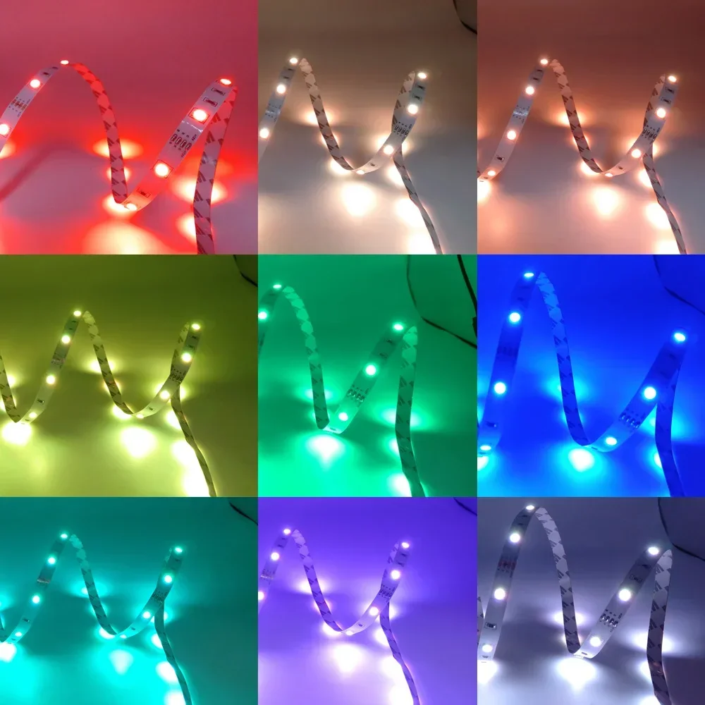 5V Usb Led Lights For Room 5050 Rgb Led Strip 5 10 Meter Diode Tape Gamer Decoration Ice String Bar Lighting Adhesive Led Ribbon photo 2