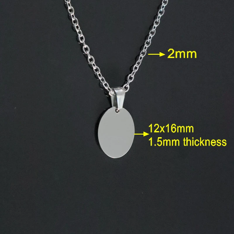 10Pcs/Lot 304 Stainless Steel Cute Pendant Charms Necklace Jewelry For Women Girls photo 6