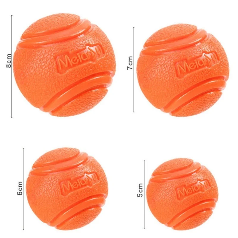 Puppy Dog Toy Bouncy Rubber Ball High Bounce Durable Chew Resistant Pet Toys Outdoor Throw And Fetch Training Ball For Dogs photo 6