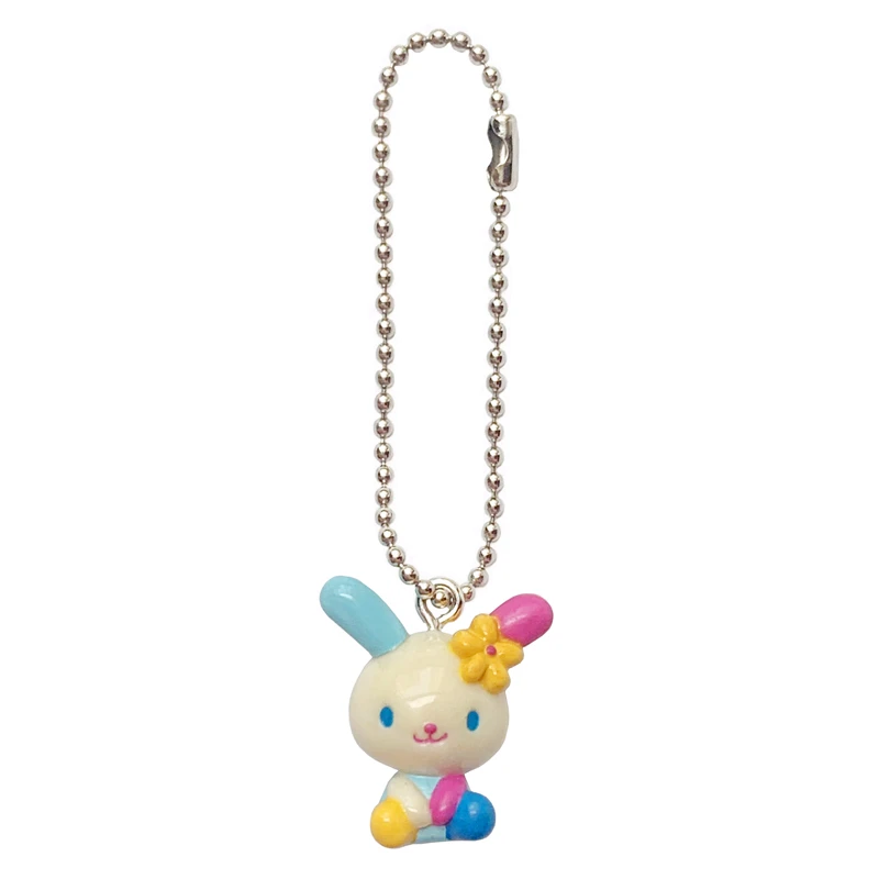 NEW Cute Usahana Keychain Cartoon Anime Bunny Kawaii PVC Keychains Mascot Charm Mini Small Key Chain Keyring Keyholder photo 2
