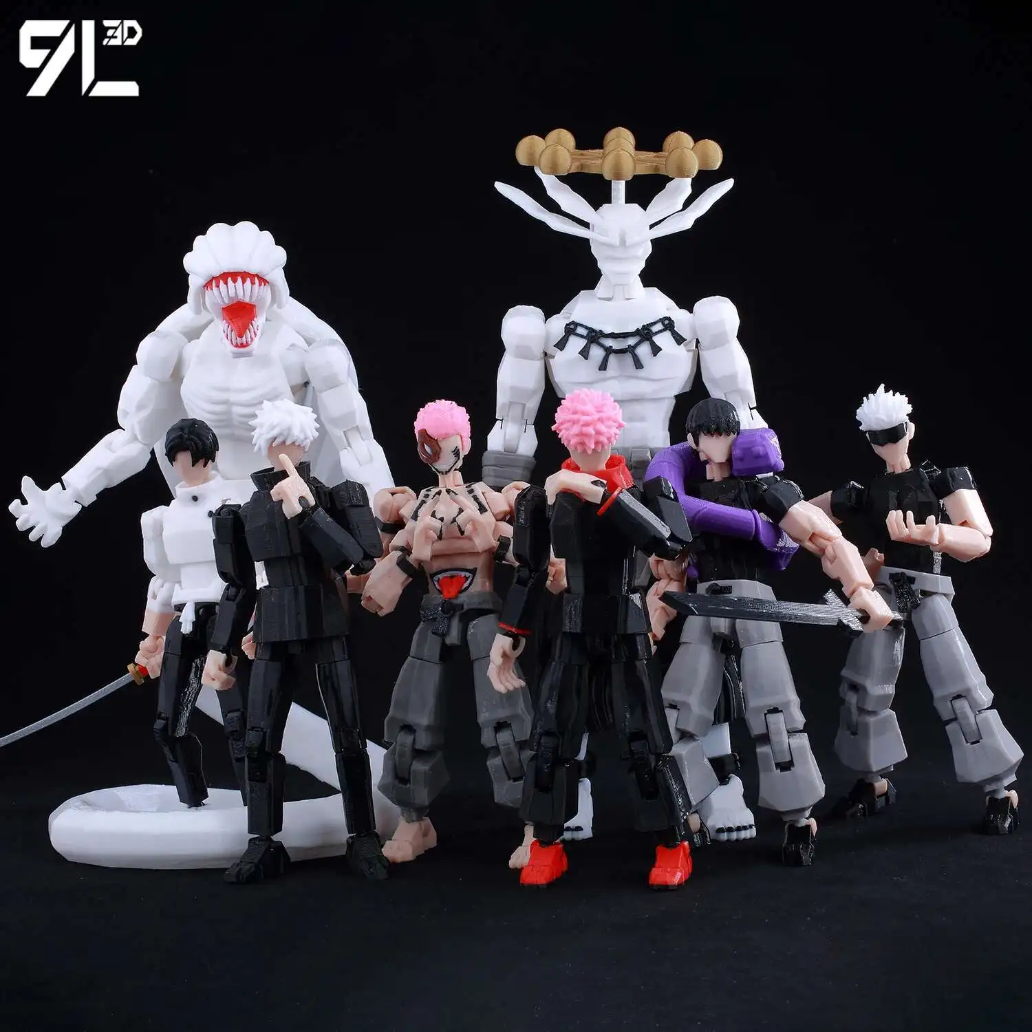 9L3D Printed Jujutsu Kaisen Mahoraga Figure Dummy13 Lucky13 Multi-Jointed Poseable Anime Model Collectible Toy Gift photo 1