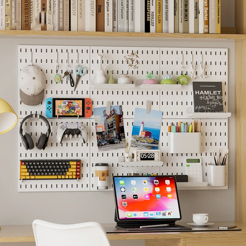 Pegboard combination desktop storage kit,vertical and clip-type pegboard display panels,suitable for home office storage photo 4