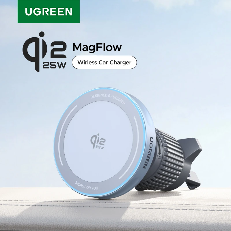 UGREEN Qi2.2 25W 15W Magnetic Car Phone Holder Wireless Charger Stand For iPhone 17 16 Pro Max Charging Magnetic Car Charger photo 1