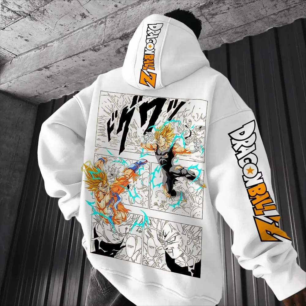 Dragon Ball Comics Co Branded Printed Hoodie Men's and Women's Autumn/Winter New Loose Casual Harajuku Parent-child Sweater Top photo 1