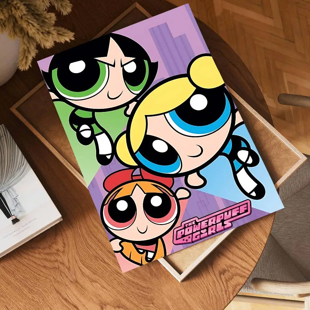 the Powerpuff Girls Anime Posters Sticky HD Quality Wall Art Retro Posters for Home Room Wall Decor photo 4