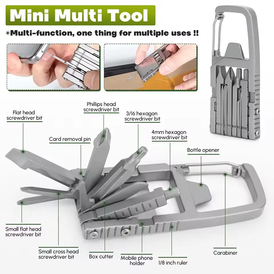 Multitool Jawbreaker Mini Multitool Self - 12 in 1 Folding Mini tool Defensejawbreaker Multi Tool Jaw Breaker Mini Tool photo 2