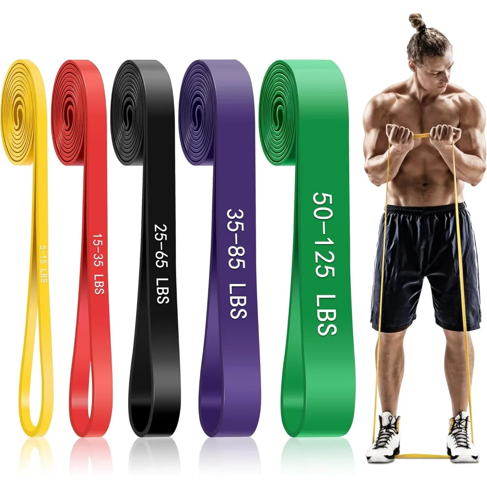 Pull Up Assistance Bands, 5-Level Resistance Bands for Working Out, Pull Up Bands for Men & Women, Exercise Bands for Full-Body photo 1