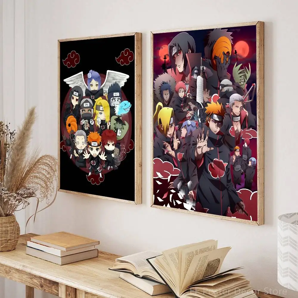 Cartoon Hot Classic Anime Akatsuki I-Itachi U-Uchiha Posters HD Print Vintage Wall Art Decor for Home Study Room photo 4