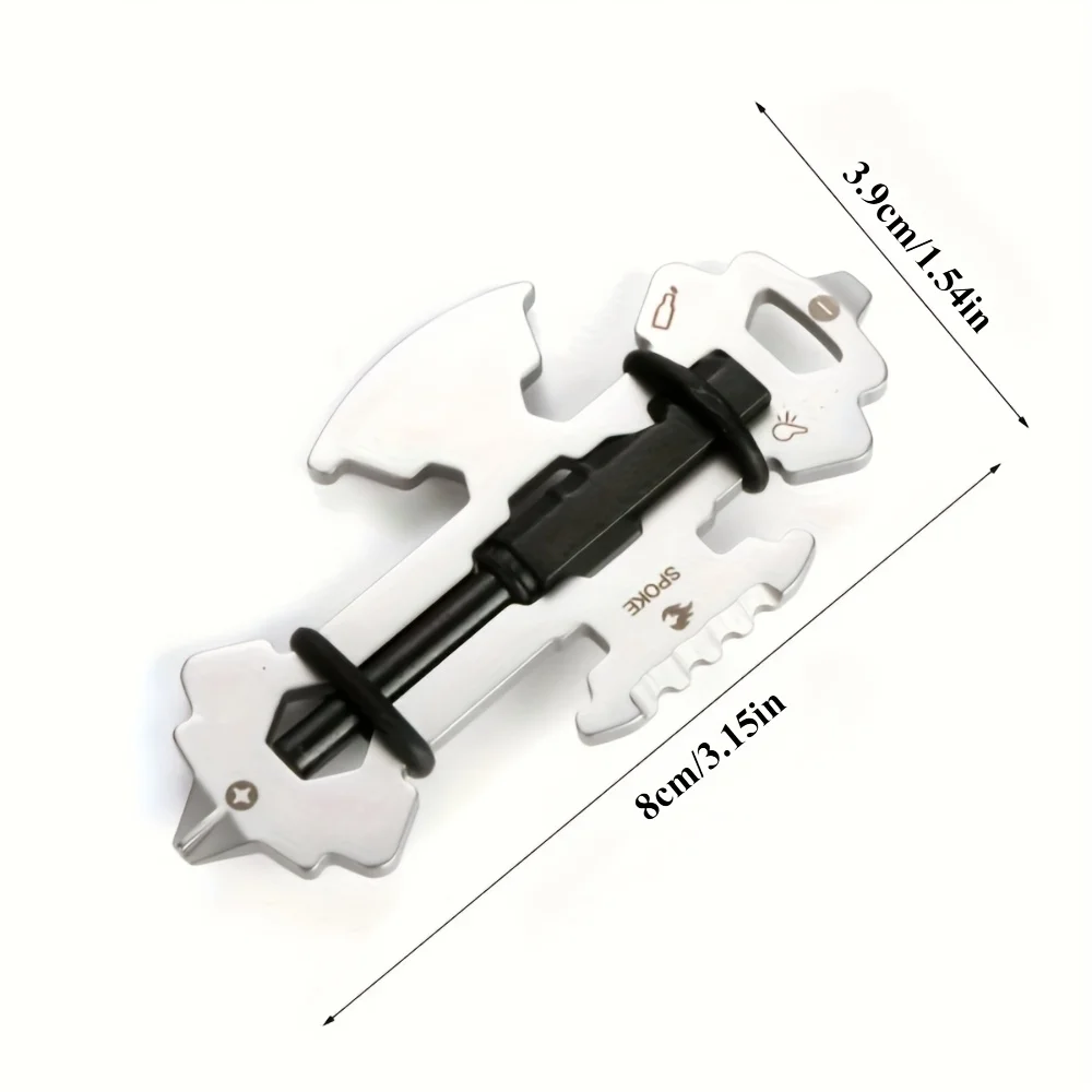 1PC Outdoor Multi-Functional Keychain Pendant,Outdoor Portable Pocket Screwdriver, Whistle, Multi-Purpose Combination Tool photo 2