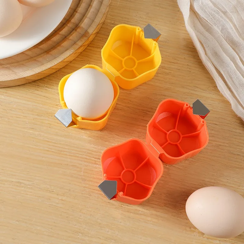Egg Shell Opener Cracker Tool Stainless Steel Egg Cutter Separator for Baking Cooking Breakfast Kitchen Home Use Easy Clean photo 1