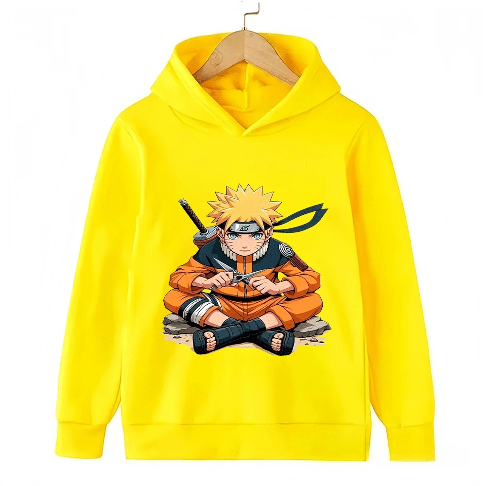 Naruto Kids Hoodie Anime Uzumaki Naruto Printed Sweatshirt for Boys Girls Children Casual Long Sleeve Pullover Top Autumn Winter photo 2