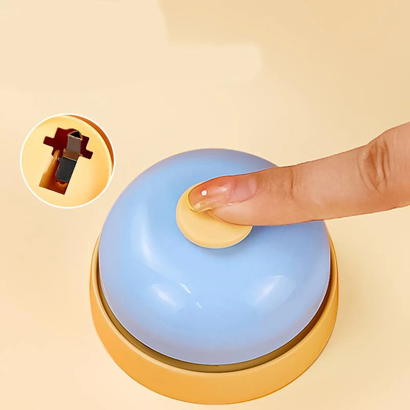 Dog Training Bell Pet Call Bell Press Button Bell for Puppy and Cat Interactive Communication Training Toy Clear Sound photo 1