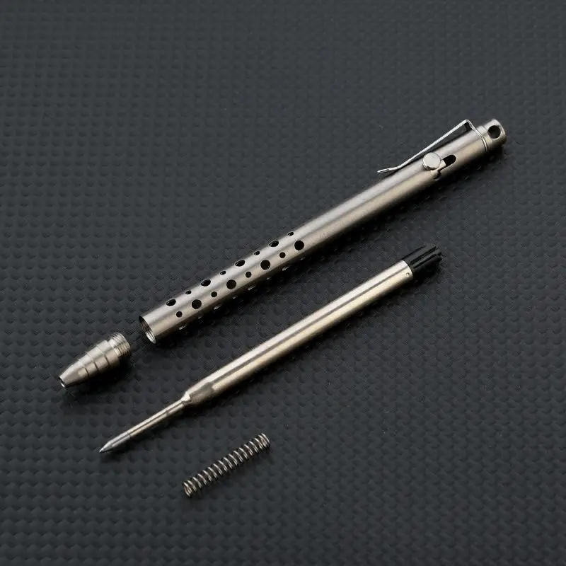 New Titanium Alloy EDC Pen-Bolt Action Tactical Ballpoint Pen For Outdoor Survival Pocket Multitool For Office & Business Gift photo 2