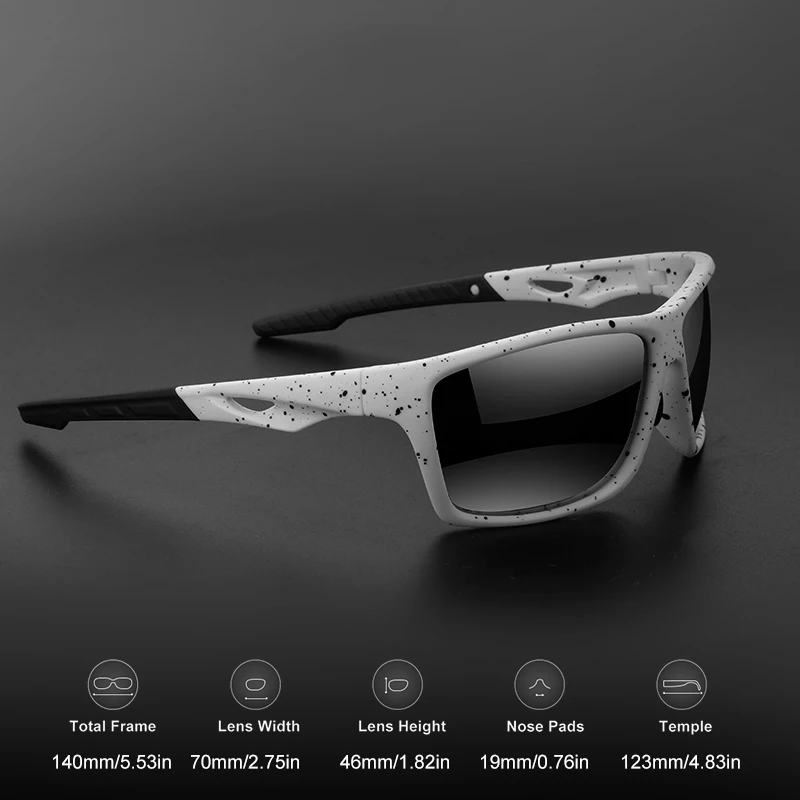 Vintage Outdoor Polarized Sunglasses Men Women Shield Lens Sports Sun Glasses PC Frame TAC Lens Wide Fit Durable UV400 photo 6