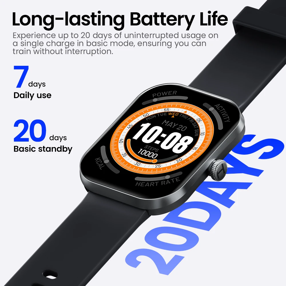 HAYLOU Watch S6 Smartwatch 2.01" HD Display Smart Watch Bluetooth Voice Callings IP68 Waterproof Fitness Tracking Smartwatch photo 6