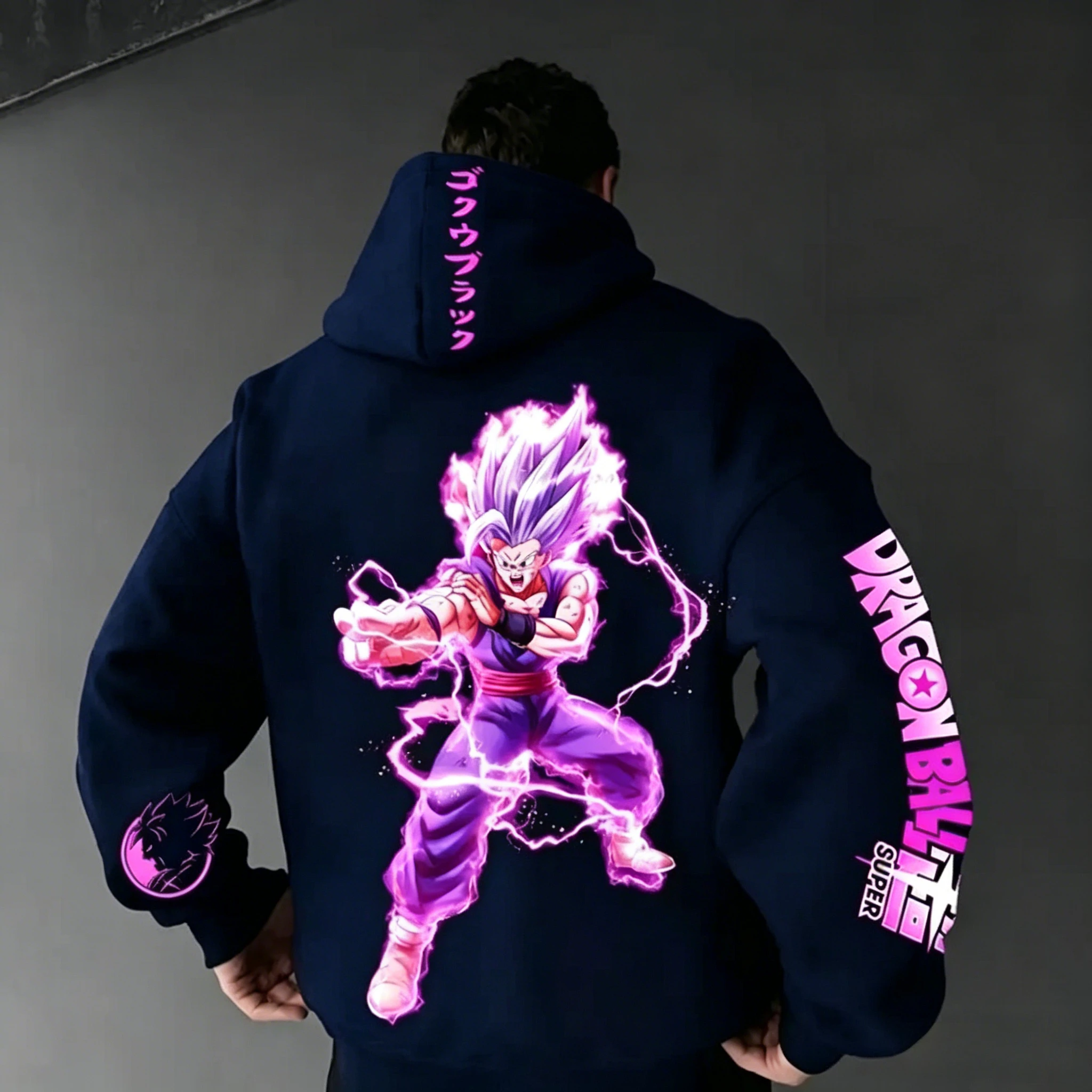2026 Dragon Ball Men's Hoodie Sweater Gohan Japan Anime Boy Children's Harajuku Long Sleeve Top Comfortable Parent-Child Wear photo 1